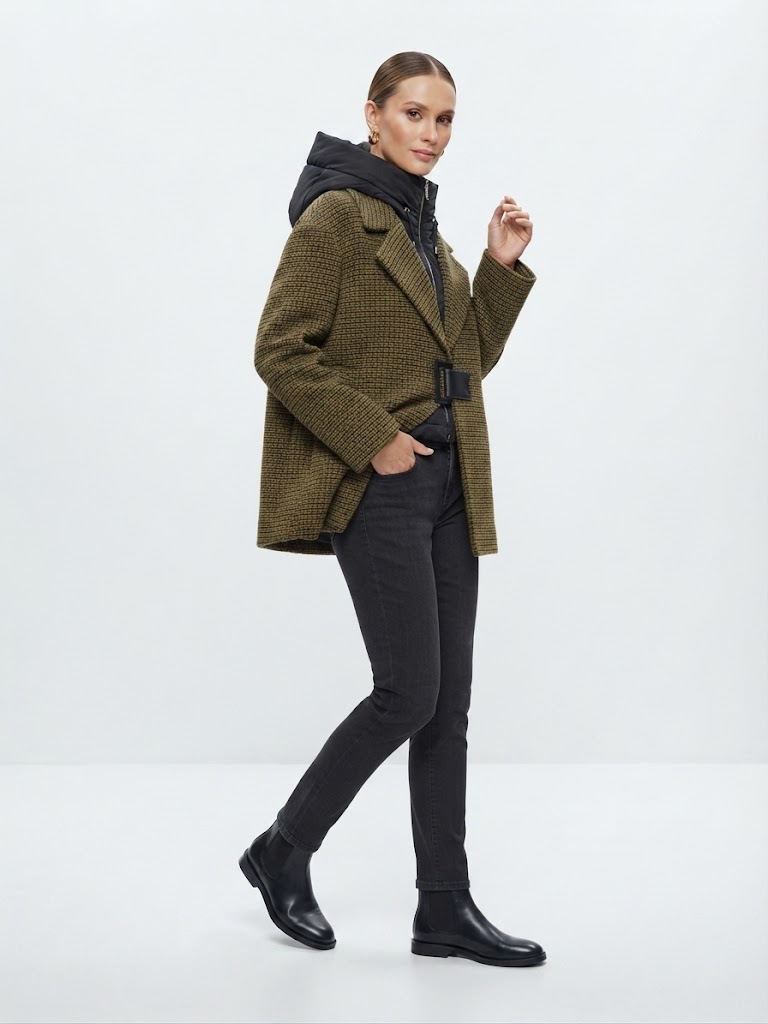 Полупальто демисезон 2У-18-М5176 (зеленый 44)